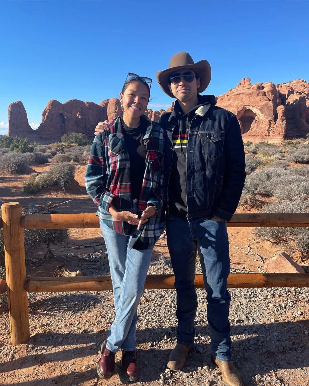 Tatanka Means and his wife, Christine. Photo: @christinethemeans/Instagram Tatanka Means and his wife, Christine. Photo: @christinethemeans/Instagram