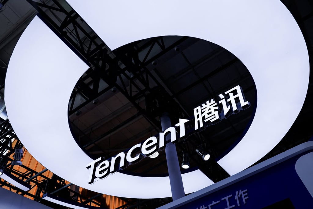 The Tencent logo is displayed at the company’s booth at the China International Fair for Trade in Services in Beijing, September 11, 2025. Photo: Reuters The Tencent logo is displayed at the company’s booth at the China International Fair for Trade in Services in Beijing, September 11, 2025. Photo: Reuters