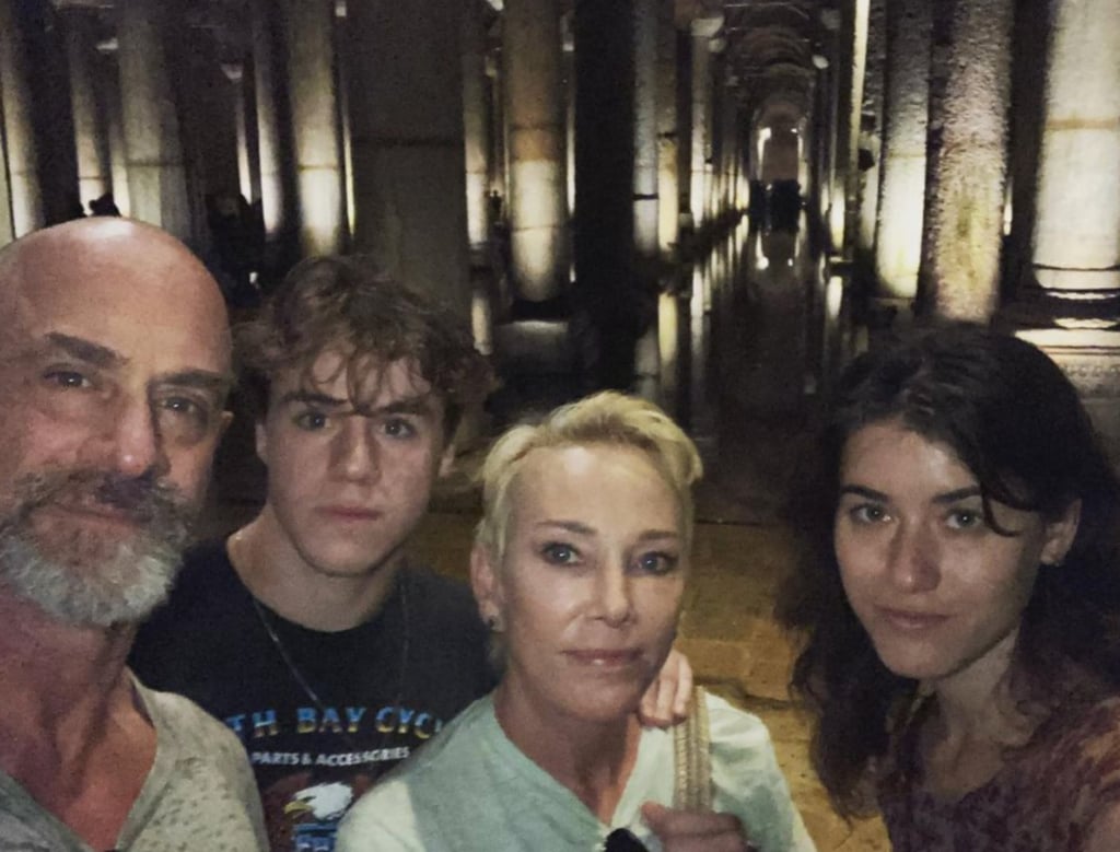 Christopher Meloni and Sherman Williams with their children Dante and Sophia. Photo: @chris_meloni/Instagram