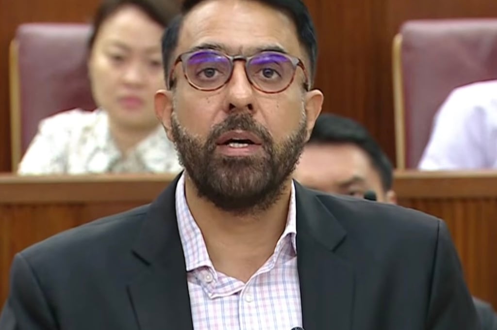 Pritam Singh speaks in parliament on the motion of suitability of him in the role in January. YouTube/MDDI Singapore