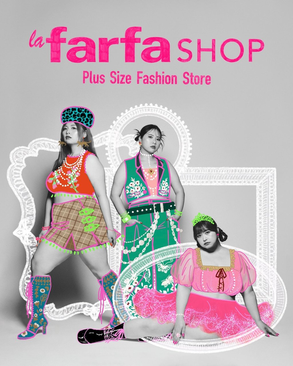 A post on La Farfa’s Instagram account shows an advert for its plus-size fashion store. Photo: Instagram/lafarfa_jp
