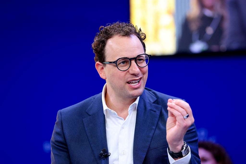 Dario Amodei, CEO and co-founder of Anthropic, speaking at the 56th annual World Economic Forum in Davos, Switzerland, January 20. Photo: Reuters