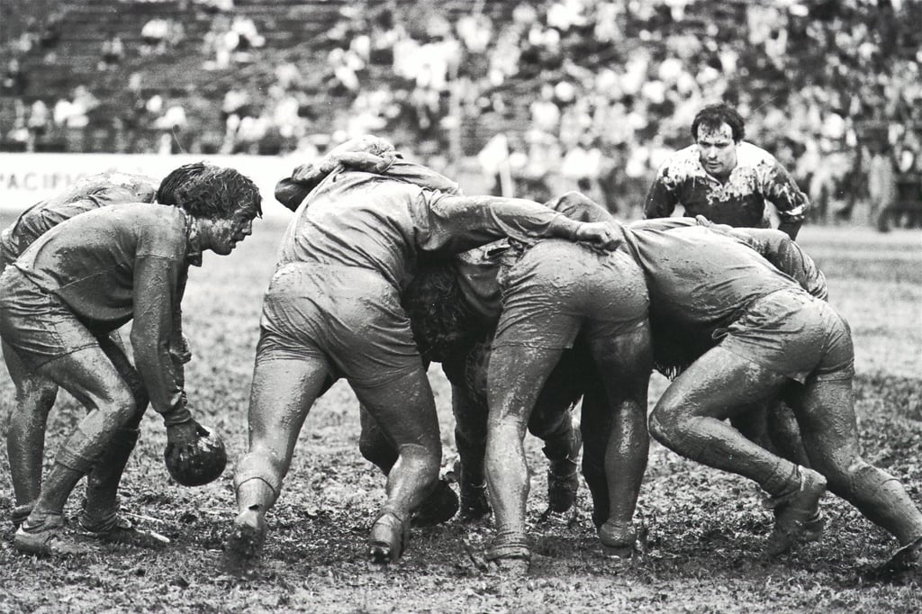 The final day of the Cathay Pacific-Hong Kong Bank Invitation Sevens in 1983, at the Government Stadium in So Kon Po (site of the later Hong Kong Stadium), saw the Scottish Borderers – one of two teams invited from Europe – beat the United States national team, the American Eagles, in the Cup semi-final. Photo: SCMP Archives