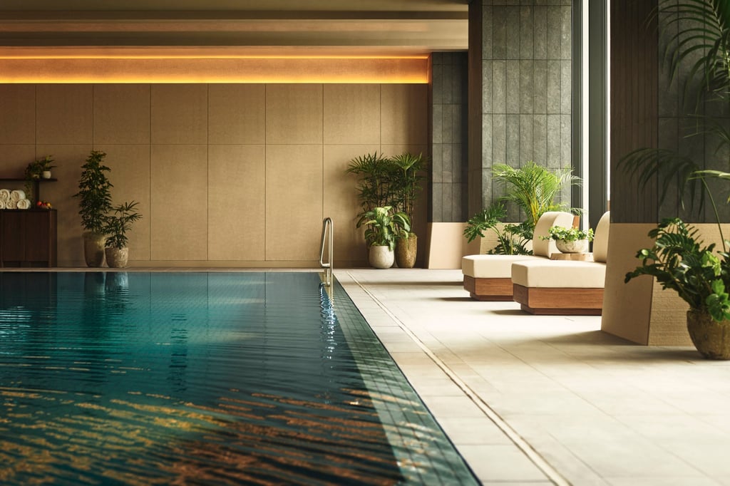 The pool area also features a lovely outdoor deck. Photo: Handout The pool area also features a lovely outdoor deck. Photo: Handout