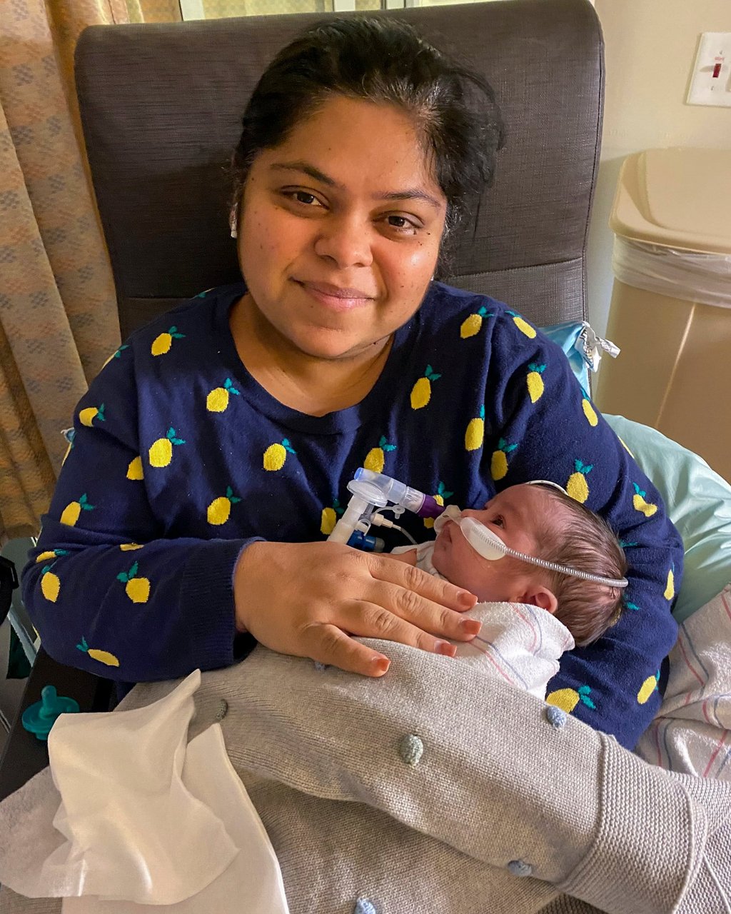 Keya Wingfield with her newborn, Daksh, who died in 2021. She named her snack food distribution company after him, keeping his memory alive. Photo: Instagram/keyaandco Keya Wingfield with her newborn, Daksh, who died in 2021. She named her snack food distribution company after him, keeping his memory alive. Photo: Instagram/keyaandco