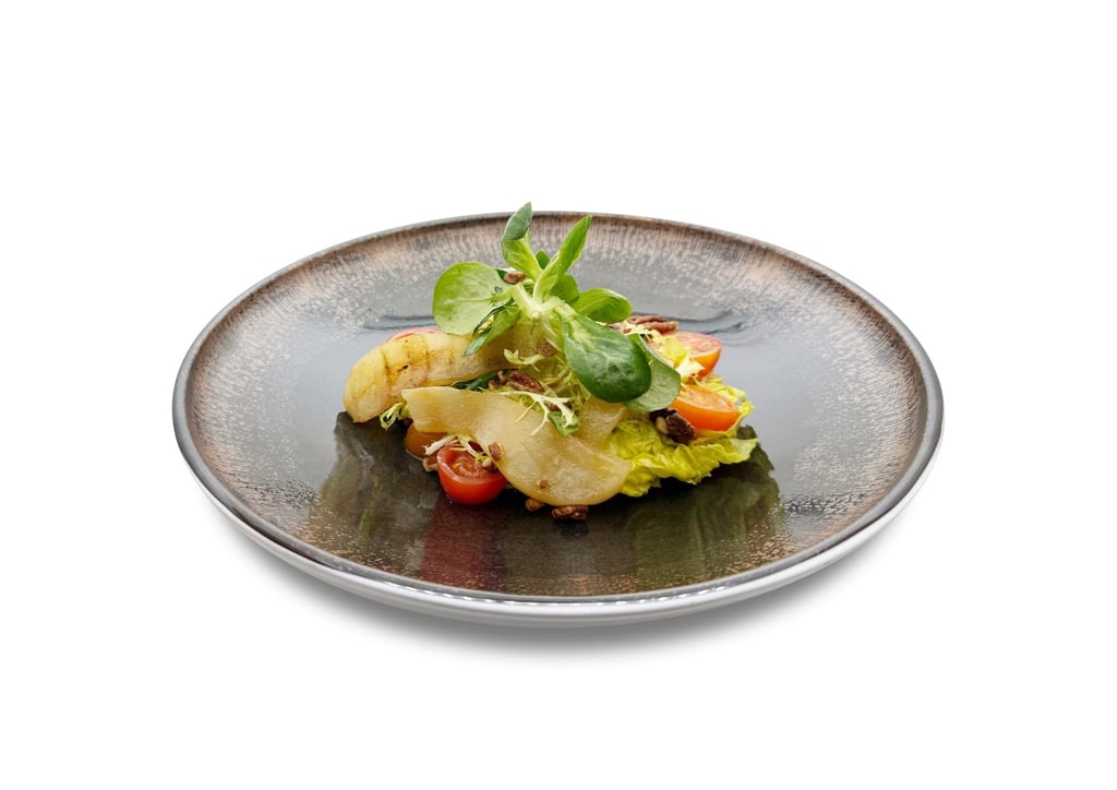 White asparagus salad at Heimat by Peter Find in Hong Kong. Photo: Handout