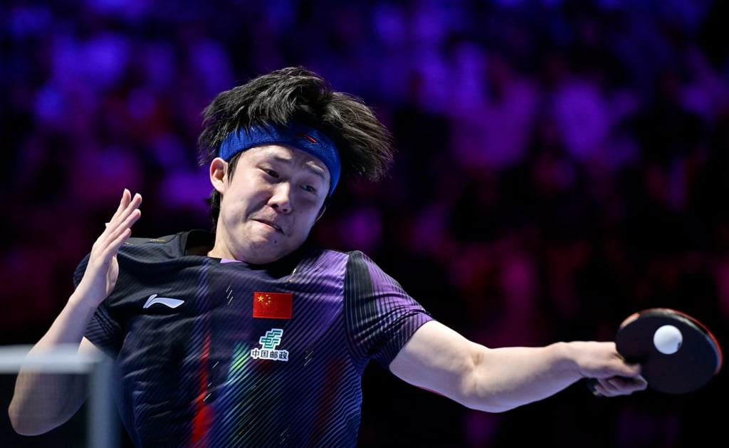 Wang Chuqin was the only male player from China to reach the quarter-finals of the World Cup. Photo: Xinhua