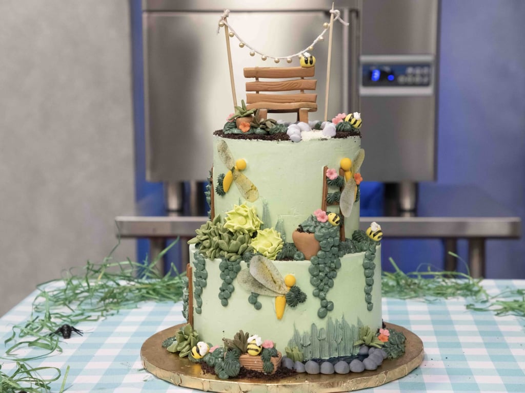 The cake Wingfield created in the finale of the Food Network’s Spring Baking Championship in 2021. Photo: Amazon
