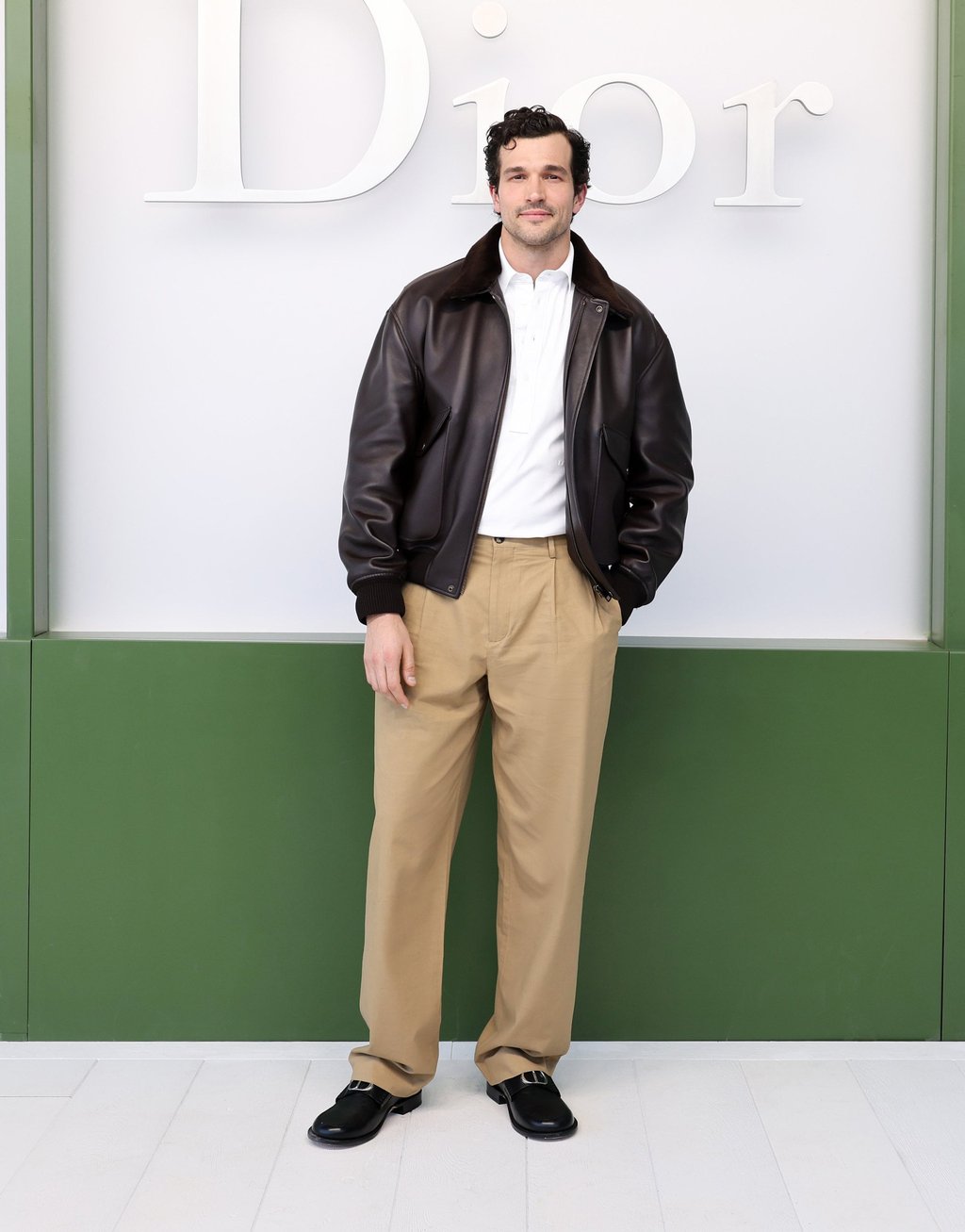 Paul Anthony Kelly in his designer get-up at the Dior women’s fall/winter 2026 show in Paris. Photo: Handout