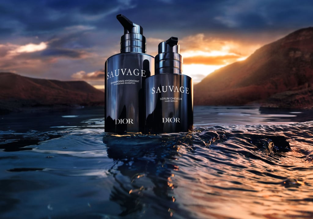 Dior Sauvage shampoo and hair serum. Photo: Handout