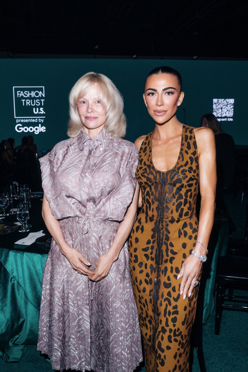 Skye Hankey with actress Pamela Anderson. Photo: Handout