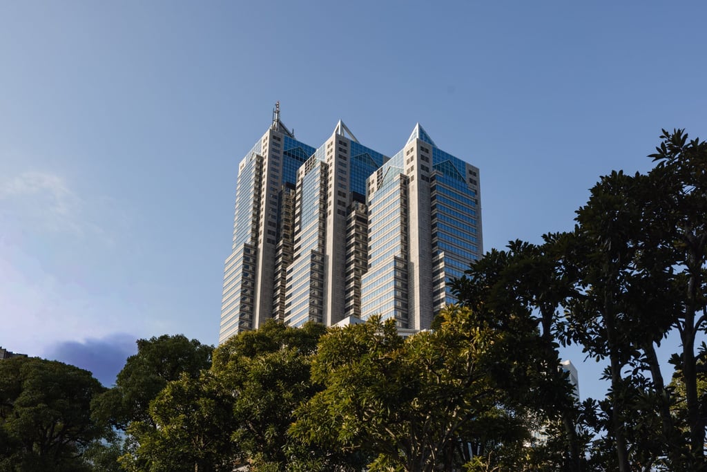 Park Hyatt Tokyo occupies the top floors of Shinjuku Park Tower. Photo: Handout