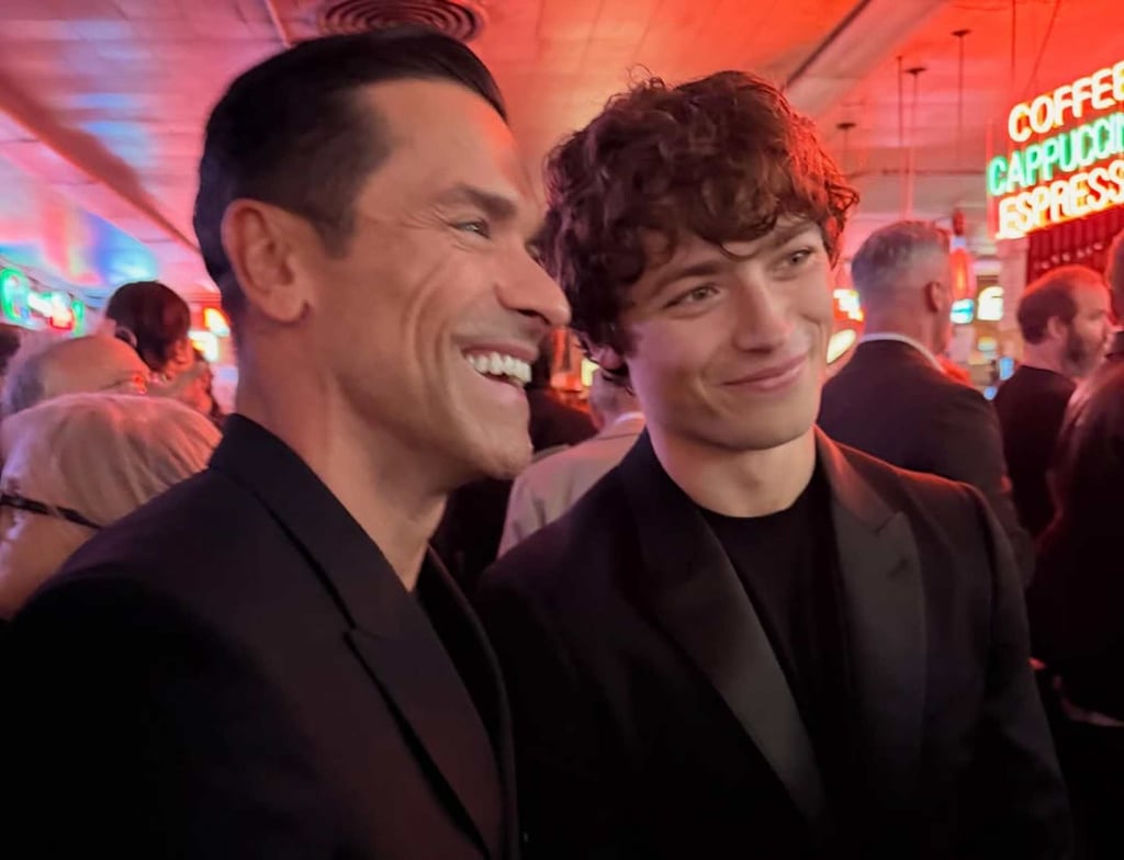 Joaquin Consuelos (right) with his father Mark Consuelos. Photo: @kellyripa/Instagram Joaquin Consuelos (right) with his father Mark Consuelos. Photo: @kellyripa/Instagram