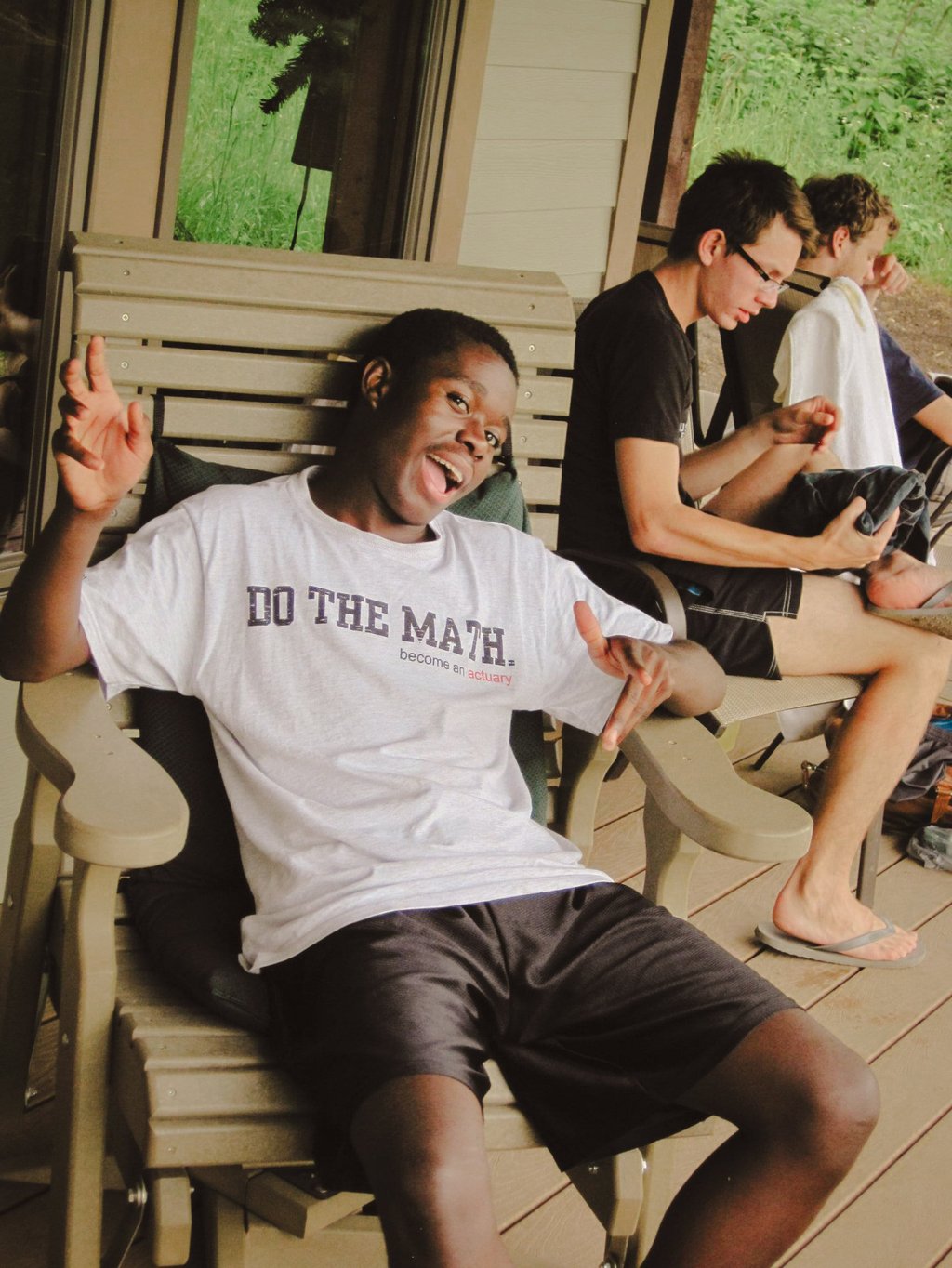 Innocent Mutanga during his time as a student of actuarial science at Drake University, Iowa, in the United States, in 2012. Photo: courtesy Innocent Mutanga