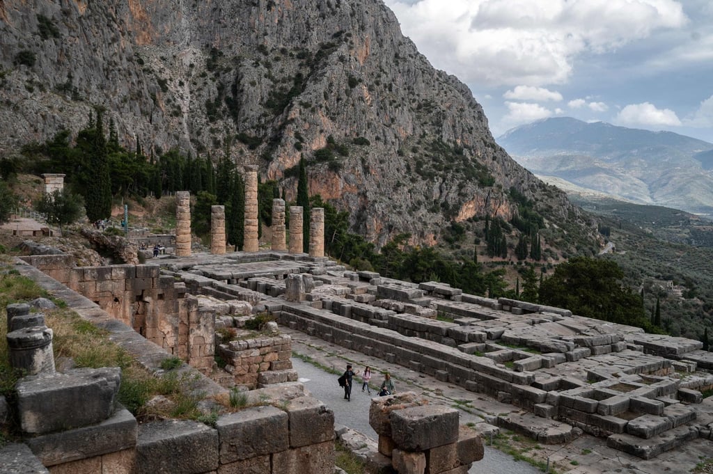 The archaeological site of Delphi, on Mount Parnassus. Photo: AFP