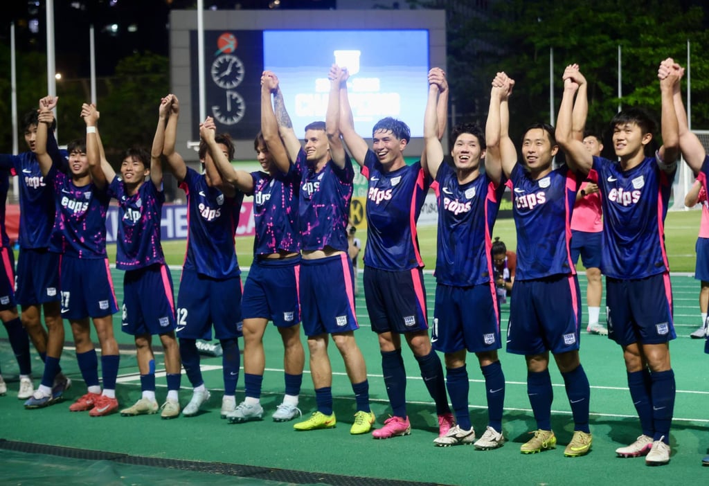Kitchee claimed the Hong Kong Premier League title with four games to spare. Photo: Jonathan Wong