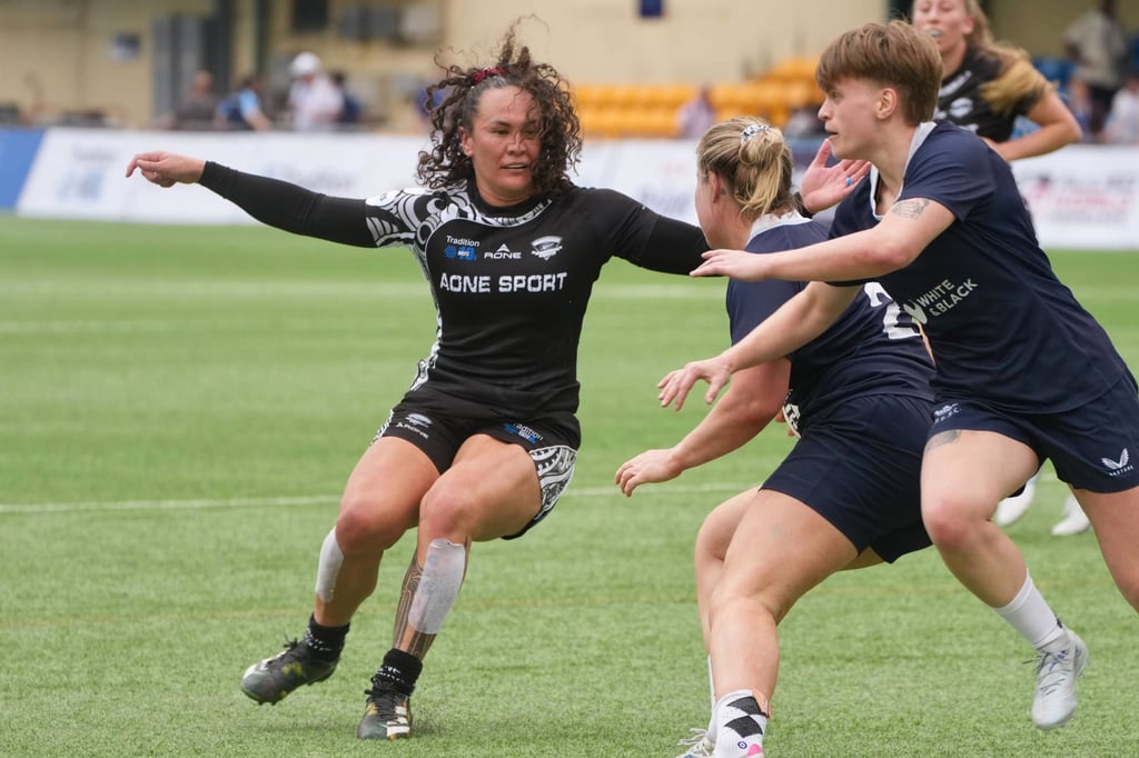 Portia Woodman-Wickliffe (left) is also set to commentate at this weekend’s Hong Kong Sevens. Photo: Karma Lo