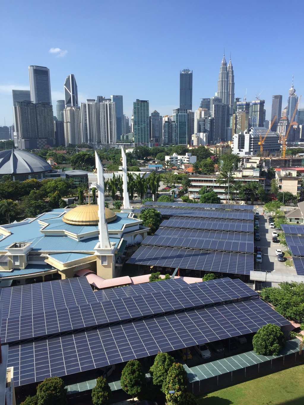 Solar panels are seen at the University of Technology Malaysia’s campus in Kuala Lumpur. Photo: Shutterstock Solar panels are seen at the University of Technology Malaysia’s campus in Kuala Lumpur. Photo: Shutterstock