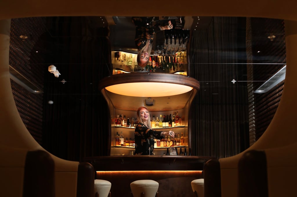 Artifact’s co-founder Beckaly Franks pictured at the bar. Photo: Xiaomei Chen