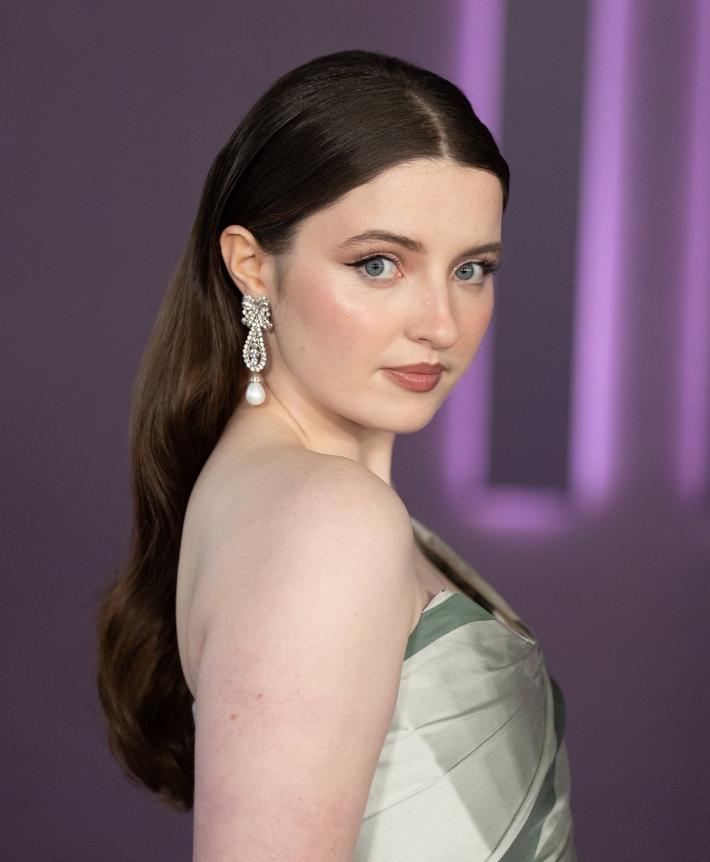Lucy Halliday at the premiere of The Testaments in Los Angeles, last March. Photo: EPA