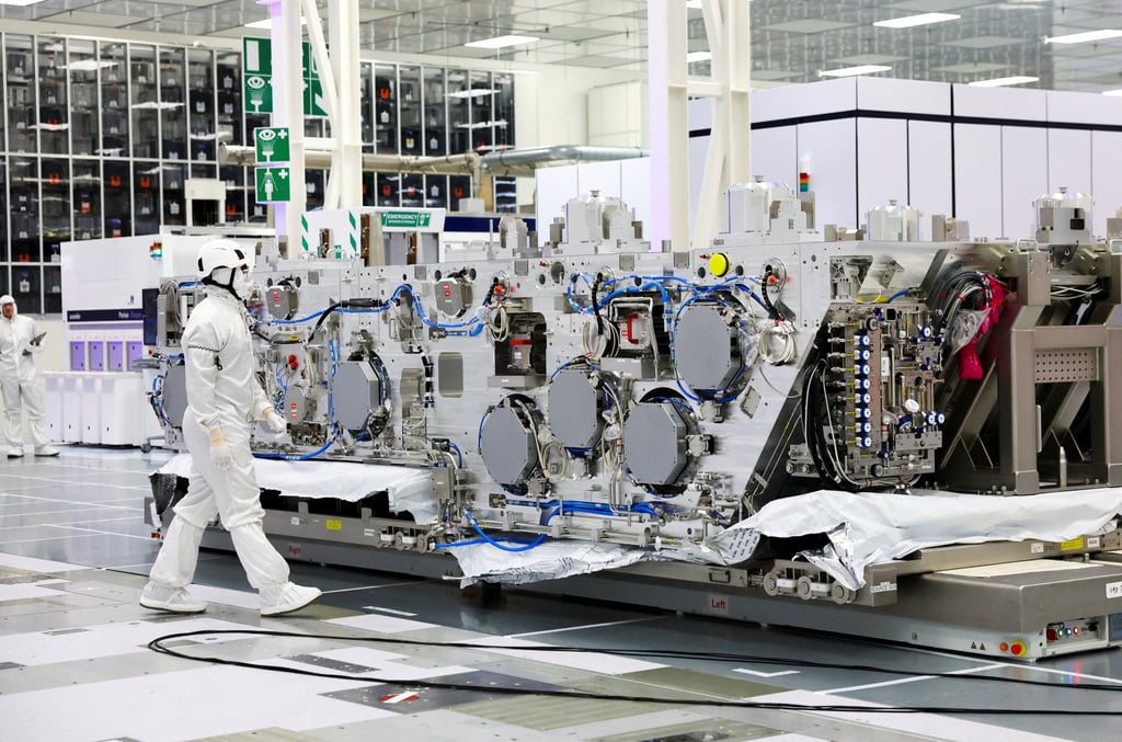 The bottom module of a US$400-million High NA EUV machine made by ASML. Photo: Reuters