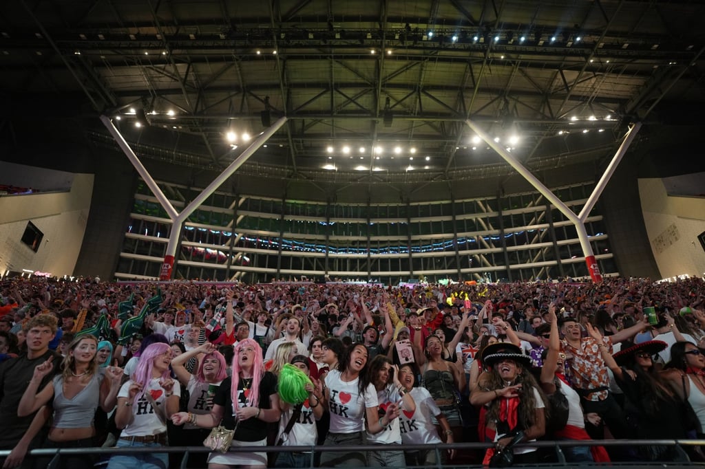 The South Stand was typically lively on Friday. Photo: Elson Li