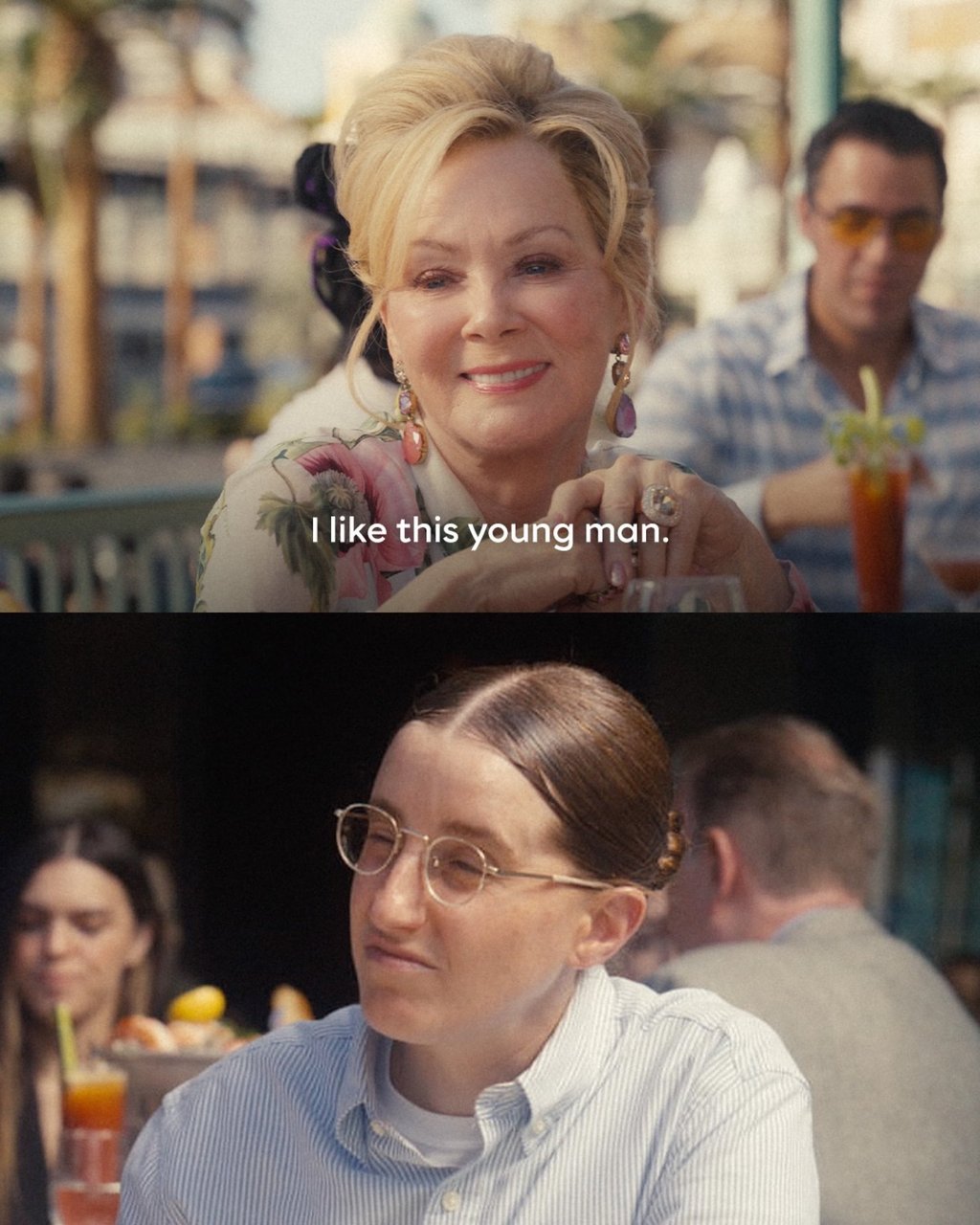 A scene from the first episode of Hack’s fifth season. Photo: @hacks/Instagram