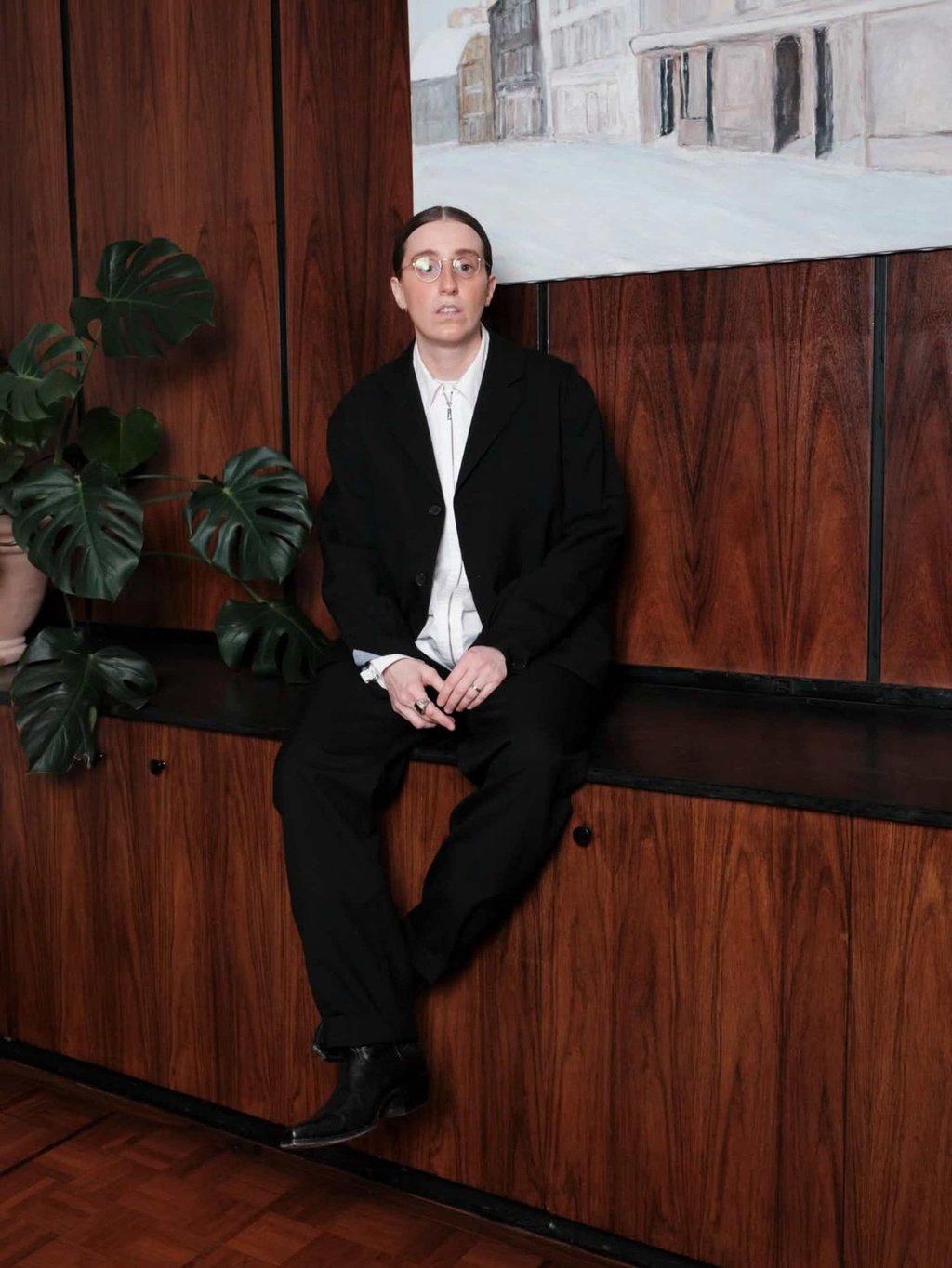 Robby Hoffman at the Vanity Fair Oscar Party in March. Photo: @robbyhoffman/Instagram