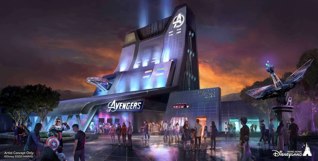 Hong Kong Disneyland’s new superhero-themed extended area is being built at Tomorrowland.