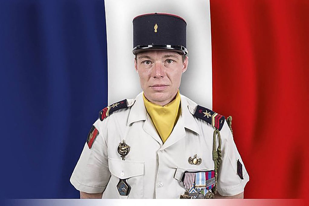 French Army Staff Sergeant Anicet Girardin. Photo: AFP/X@EmmanuelMacron