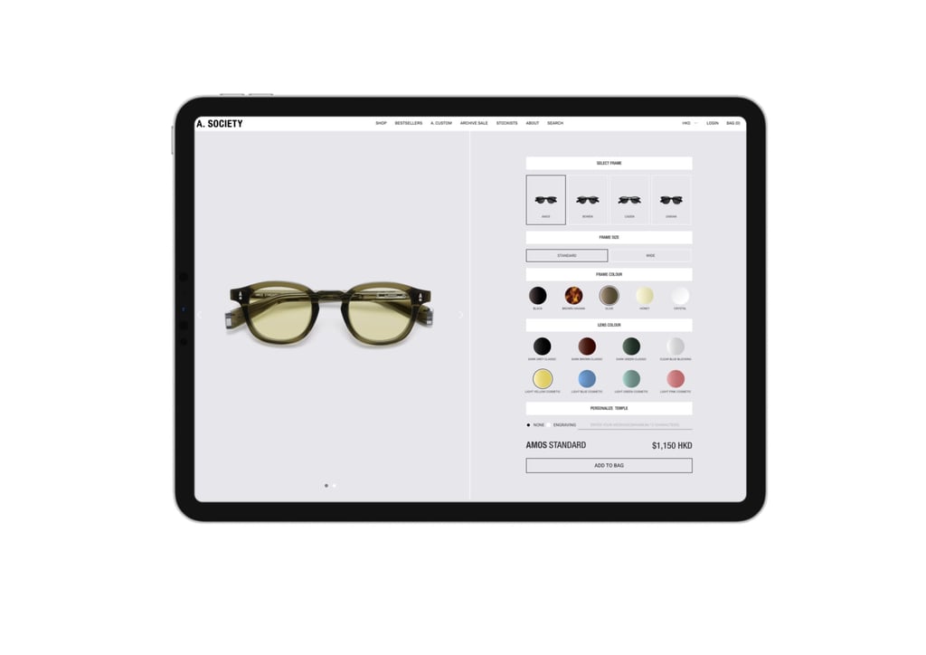 A. Society’s enhanced in-store personalisation service, A. Custom. Photo: Handout