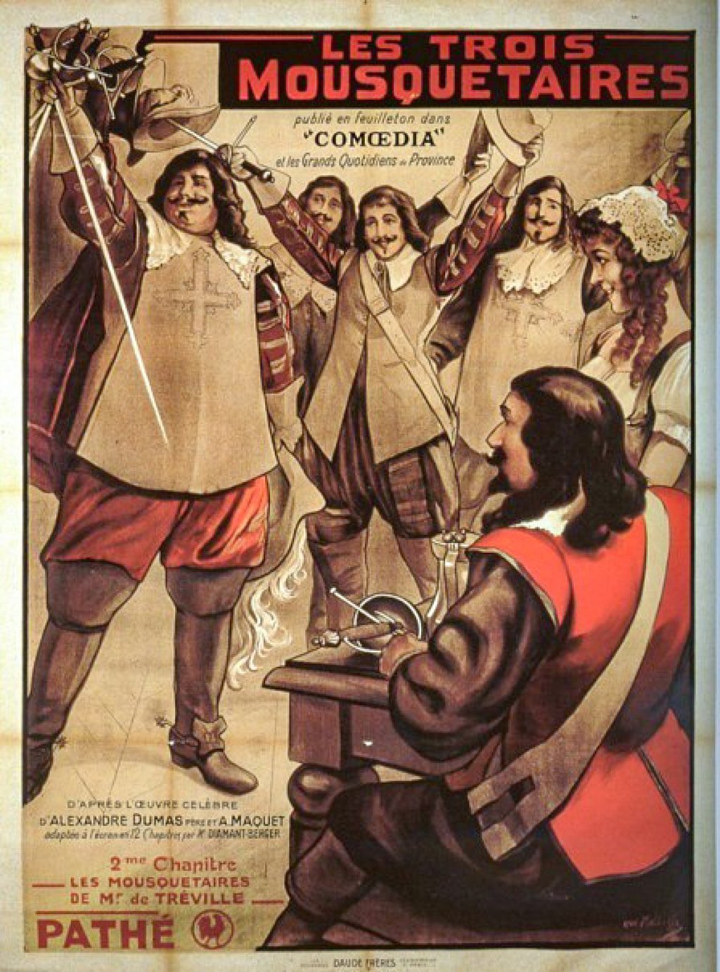 A poster of the 1921 French film ‘Les Trois Mousquetaires’, which has been adapted by the Hong Kong Academy for Performing Arts to ‘Alexandre Dumas’ Three Musketeers: When East Meets West’. Photo: courtesy of French May Arts Fest