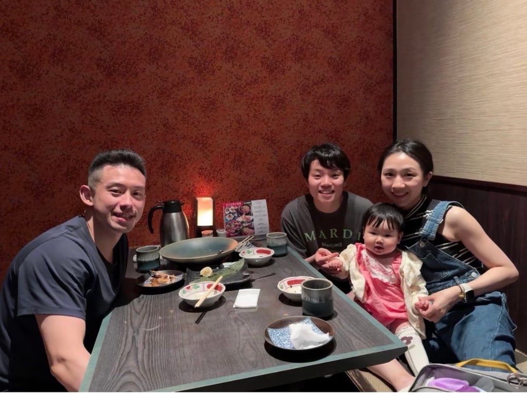 Wong Chun-ting (left) and his wife Stella Peng Yingshan (right) hang out more with Doo Hoi-kem now. Photo: Stella Peng Yingshan’s RedNote