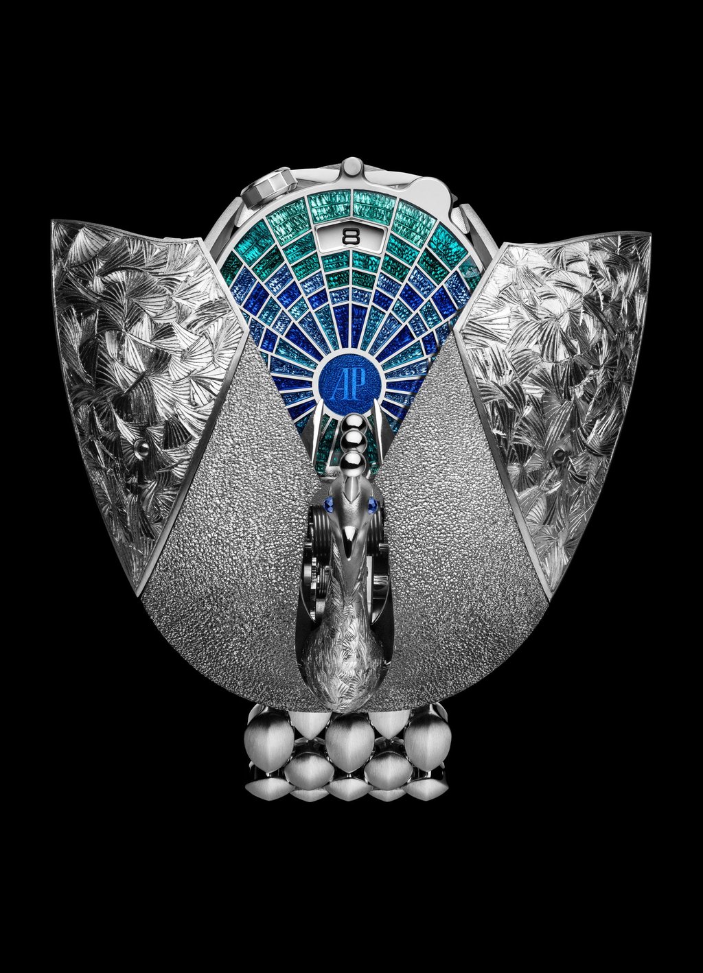 The Audemars Piguet Établisseurs Peacock secret watch. Photo: Handout