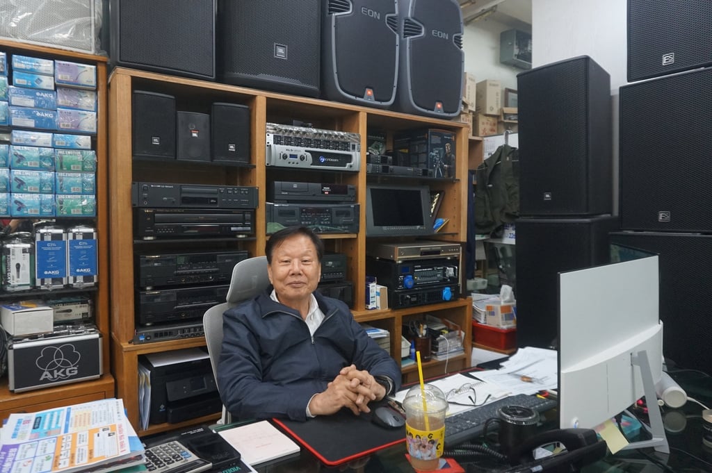 Ha Sung-ki has called Seoul’s Sewoon Plaza his workplace and office for 42 years. Photo: David D. Lee
