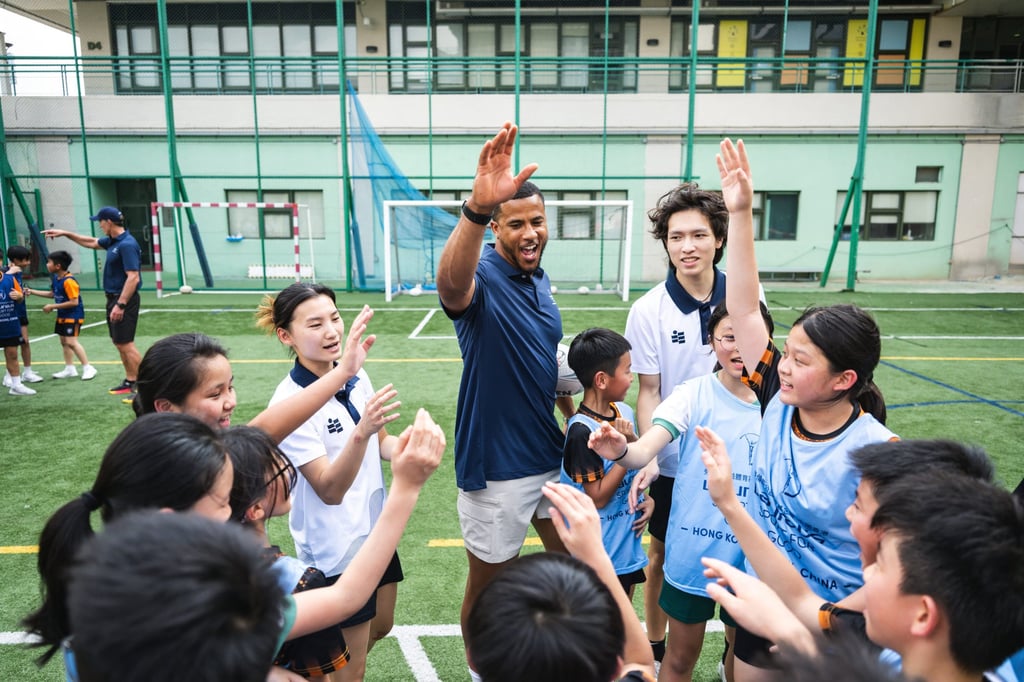 Anthony Watson hopes Hong Kong youngsters are inspired watching their team at a Rugby World Cup. Photo: Laureus