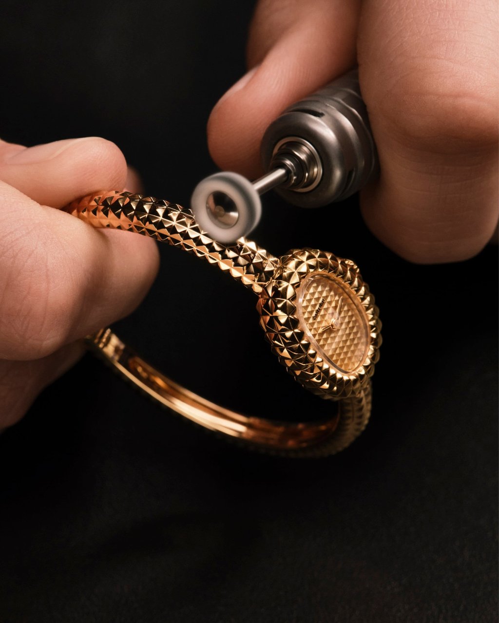Polishing the Cartier Baignoire. Photo: Handout