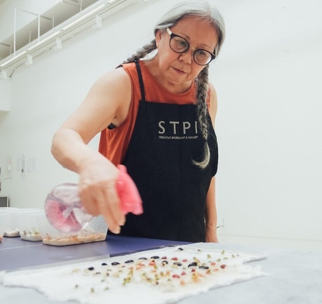 Amanda Heng has been a force in Singapore’s art world since the 1980s. Photo: Instagram/stpi_singapore