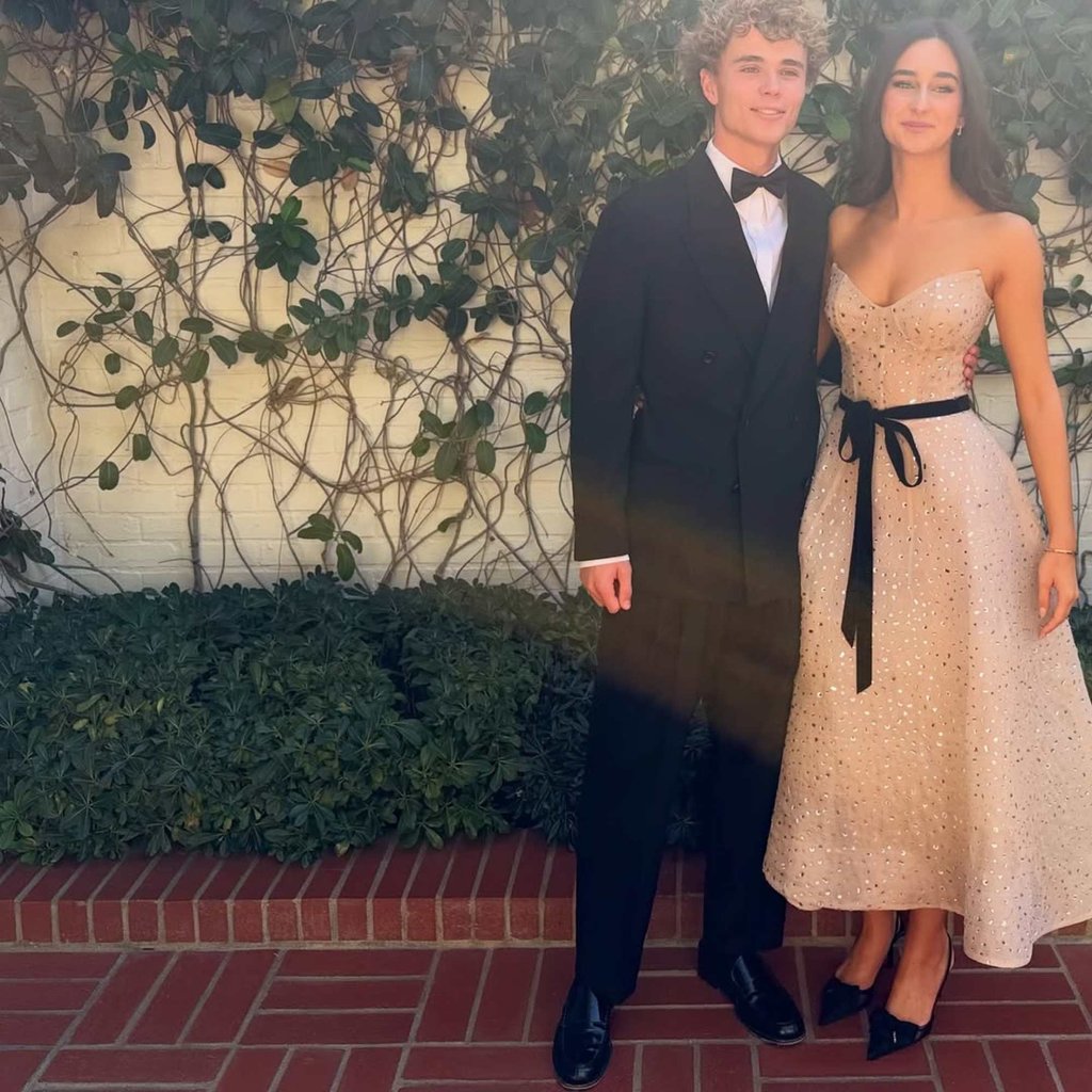 Walker Halls and Ava Bozzi on prom night. Photo: @brucebozzi/Instagram