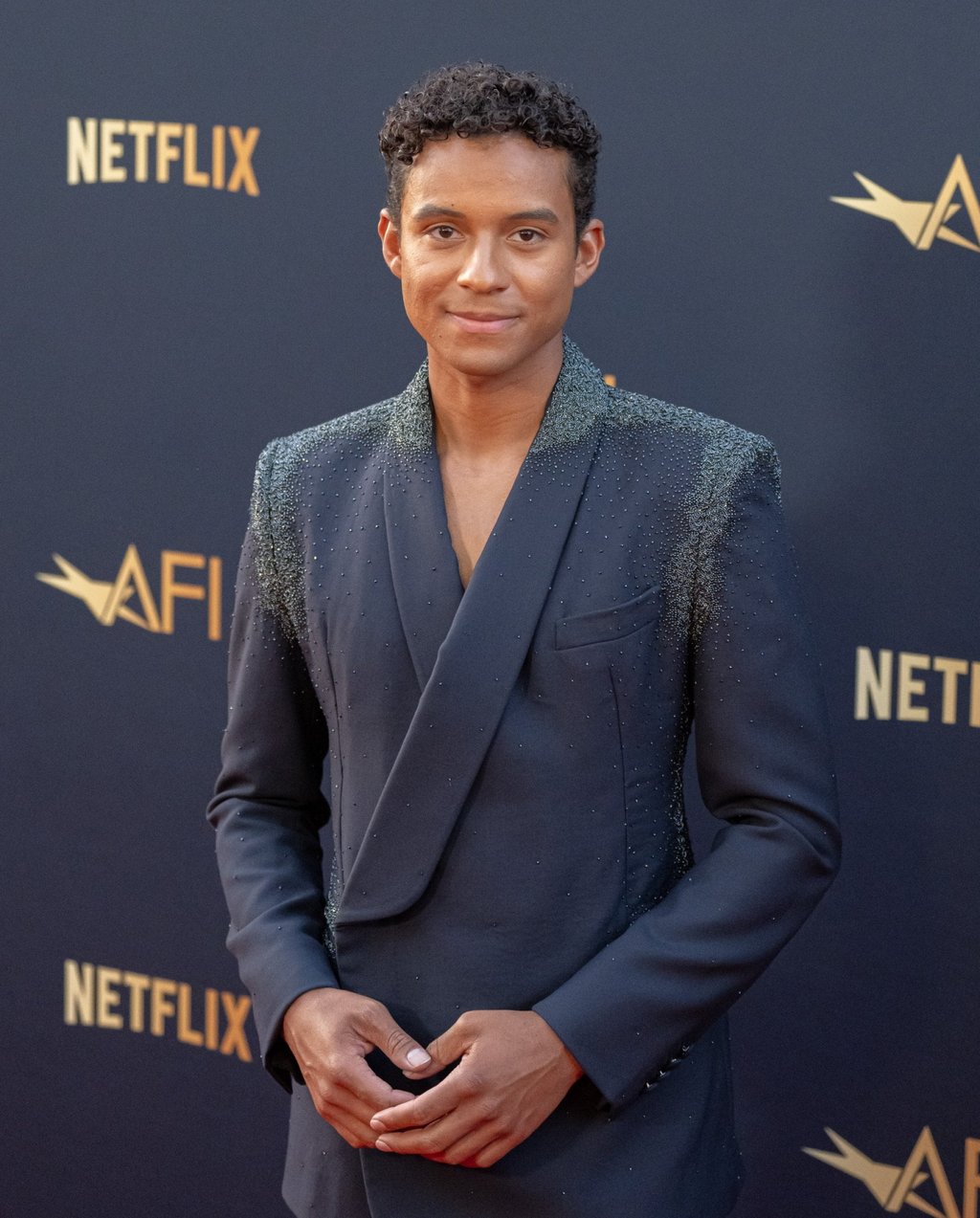 Jaafar Jackson at the AFI Life Achievement Award: A Tribute to Eddie Murphy ceremony at the Dolby Theatre in Hollywood, on April 18. Photo: EPA