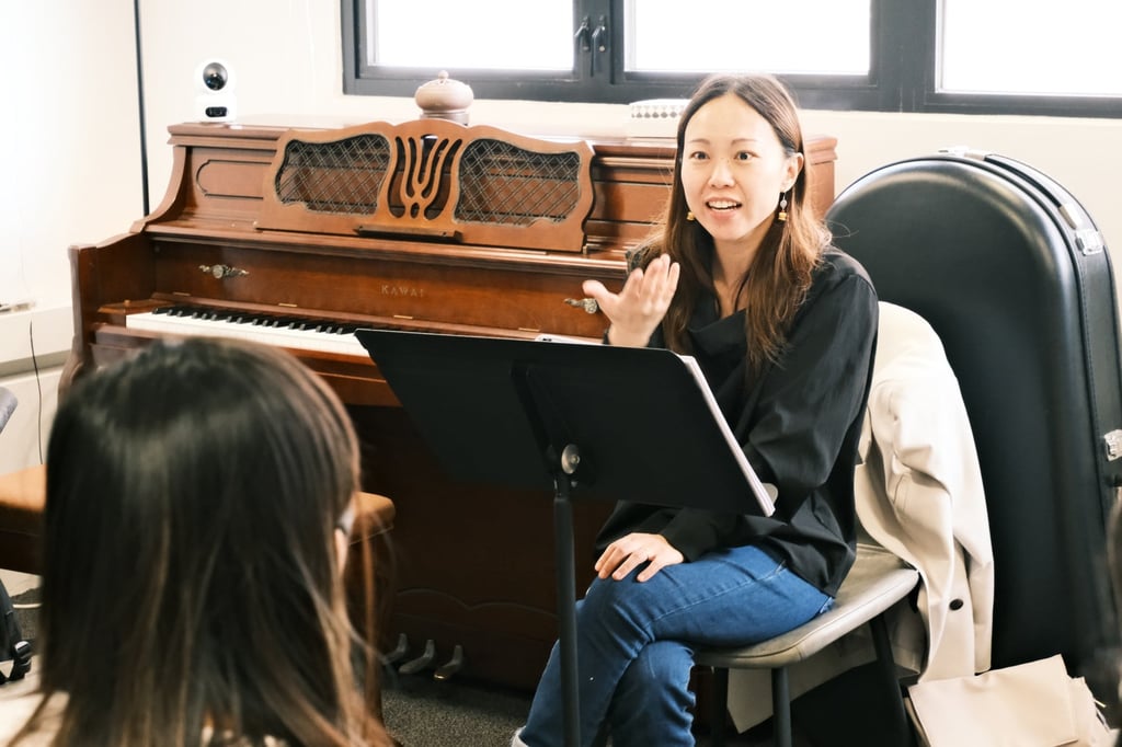 Conductor Vivian Ip takes part in a rehearsal session for The Diary. Ip is also the co-artistic director of Anima Ensemble. Photo: Anima Ensemble