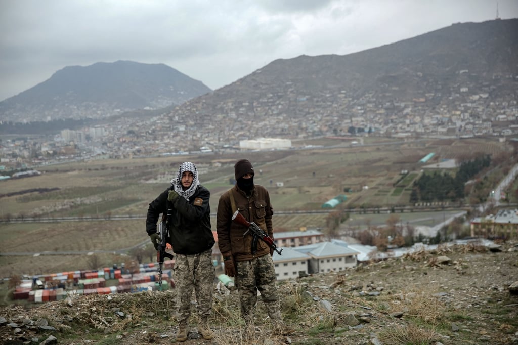 Taliban security officers on patrol in Kabul, Afghanistan, April 6. Photo: EPA