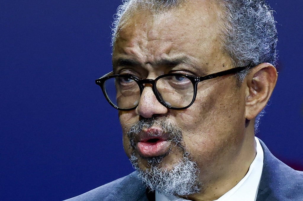 WHO chief Tedros Adhanom Ghebreyesus speaks at an event in Johannesburg, South Africa, in November 2025. Photo: Reuters