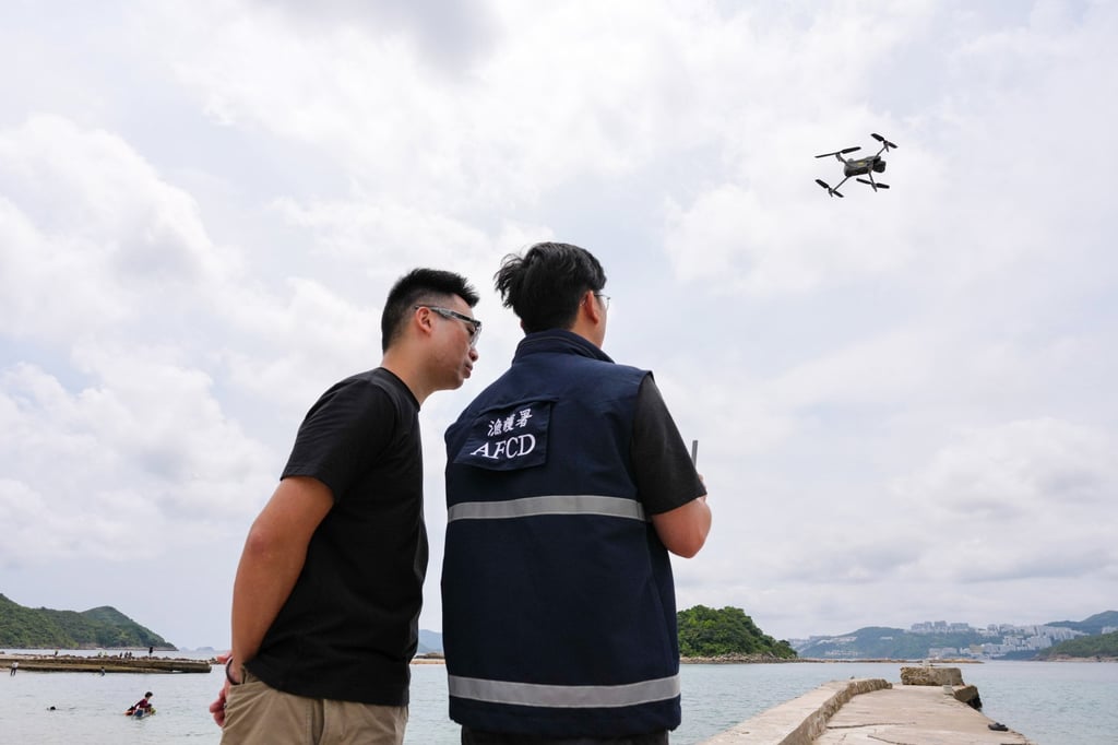 The Agriculture, Fisheries and Conservation Department will also use drones at Sharp Island. Photo: Karma Lo