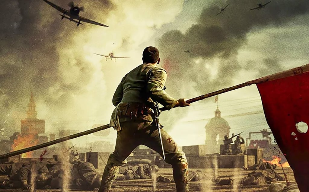 A poster for “The Eight Hundred”, a mainland Chinese film directed by Guan Hu. The 2020 film dramatises the 1937 defence of Shanghai’s Sihang Warehouse during the Battle of Shanghai. Photo: Handout