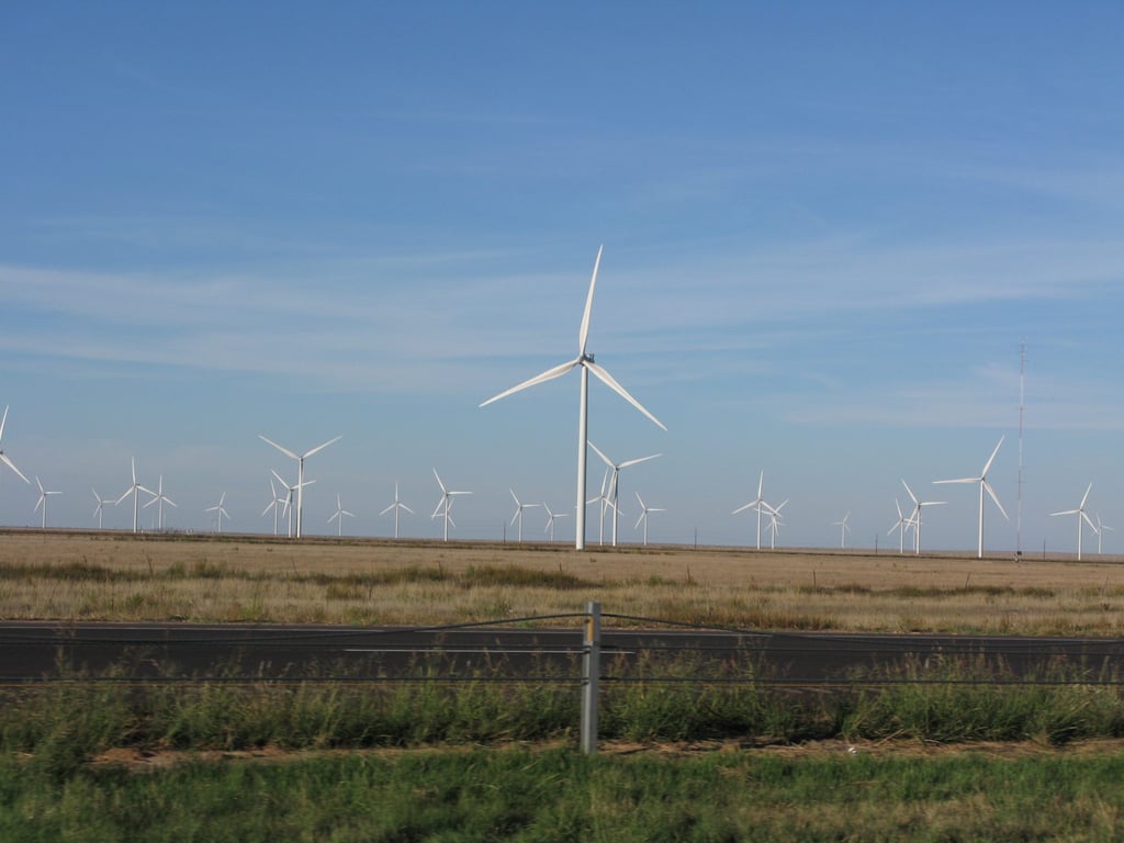 A wind farm in Texas. File photo: Mark Footer