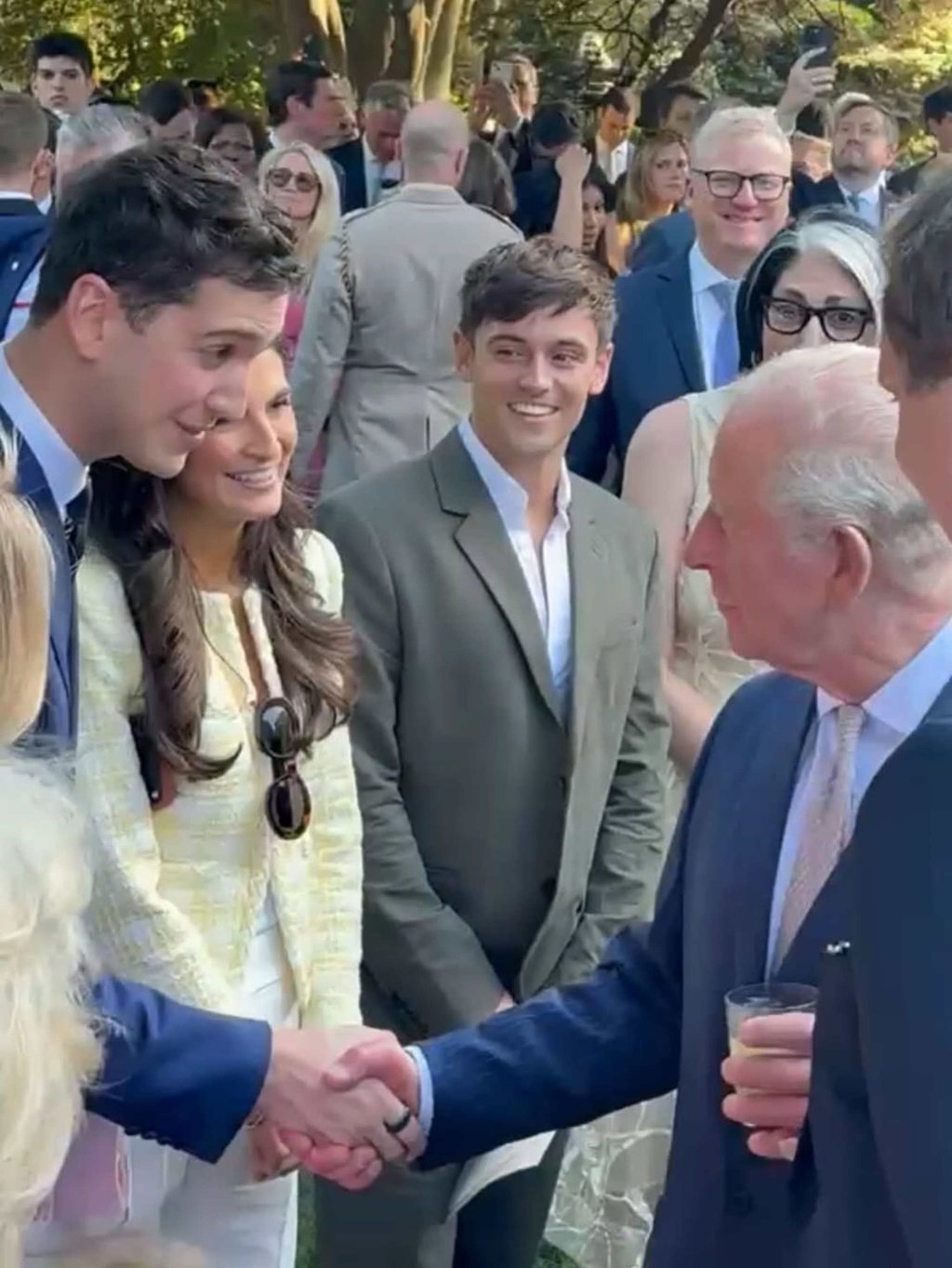 Matt Friend posted a photo of him meeting King Charles during the monarch’s recent US visit. Photo: @themattfriend/Instagram
