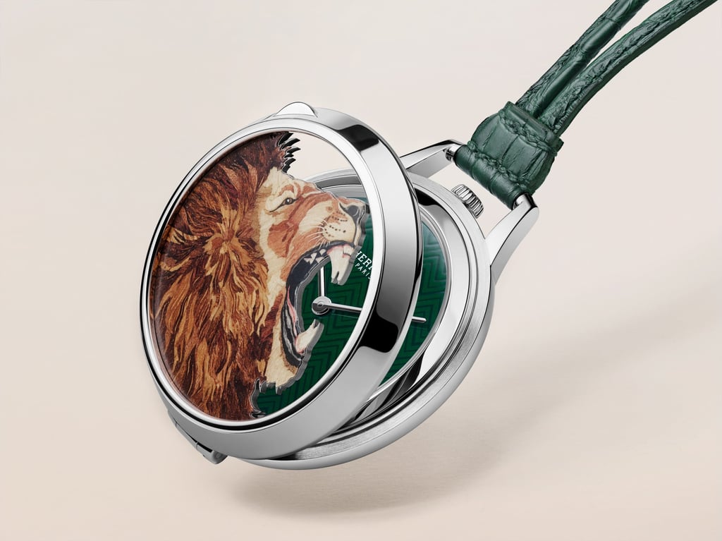 Fierce and fun pocket watch, the Slim d’Hermès Pocket Roaaaaar! Photo: Handout