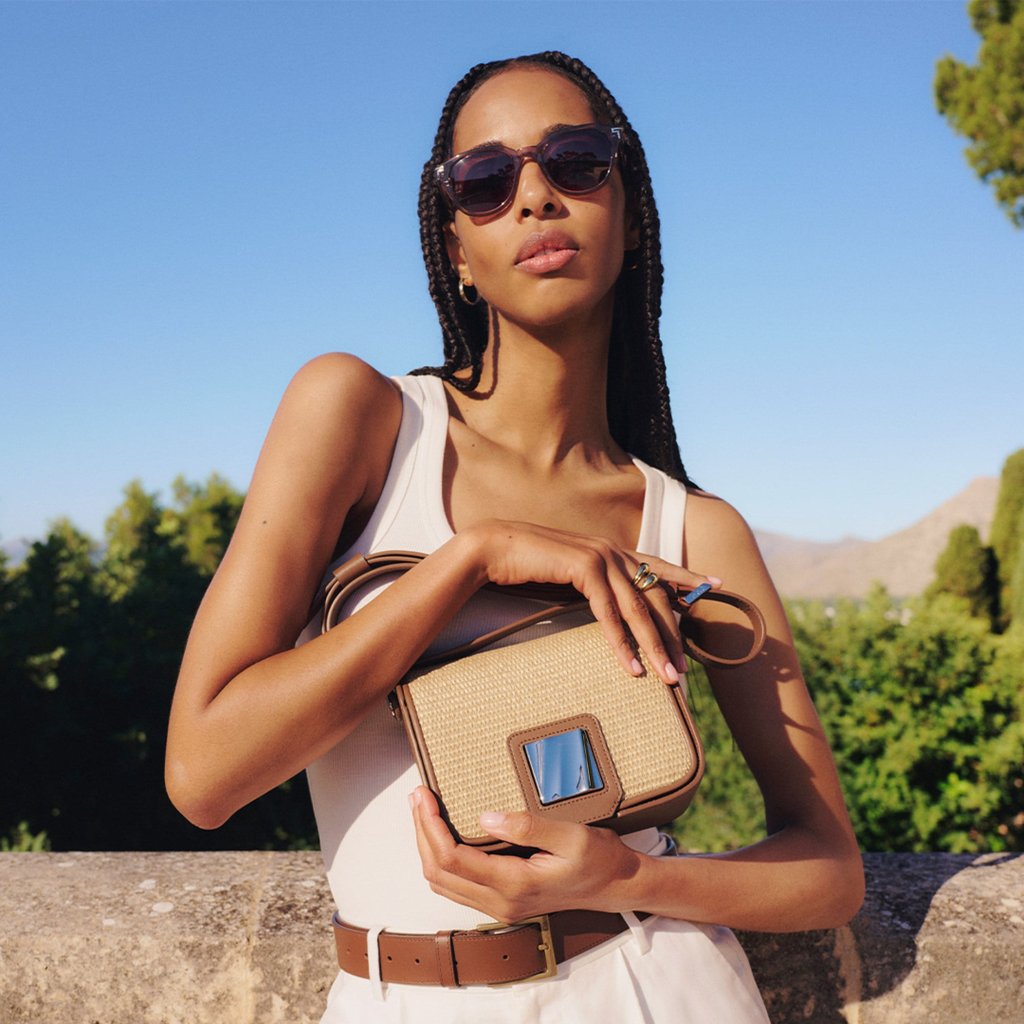 Tumi Olas woven small shoulder bag. Photo: Handout