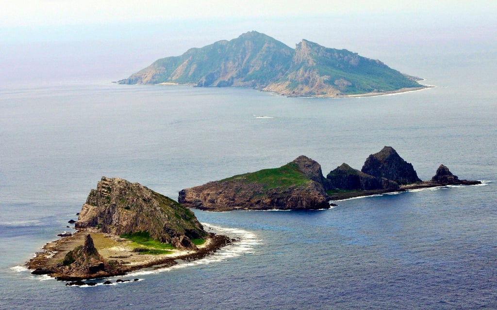 A part of the disputed islands in the East China Sea, known as the Diaoyu in China and Senkaku in Japan, is seen in the East China Sea. Photo: Reuters/Kyodo